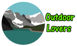 Stylized image of Alberni Inlet, ending in Forests, hills and Snow-covered mountains